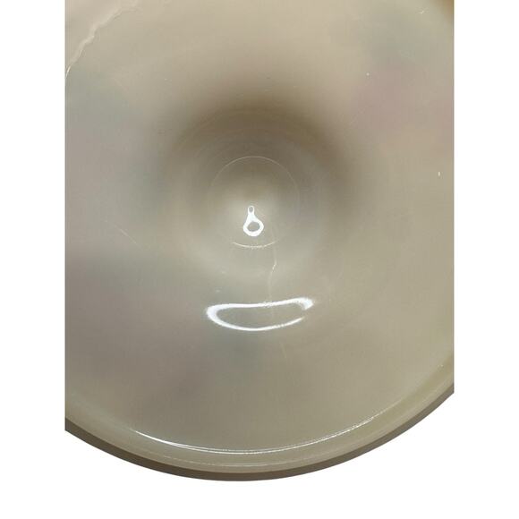 Vintage Fire King Ivory Apple Glass Lid 8 1/4 Inches For Casserole Dish - Picture 7 of 10